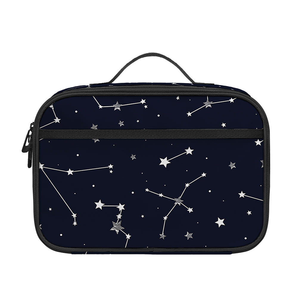 Constellation Stars Pattern Print Portable Lunch Bag