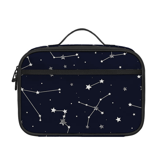 Constellation Stars Pattern Print Portable Lunch Bag