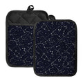 Constellation Stars Pattern Print Pot Holders With Pocket
