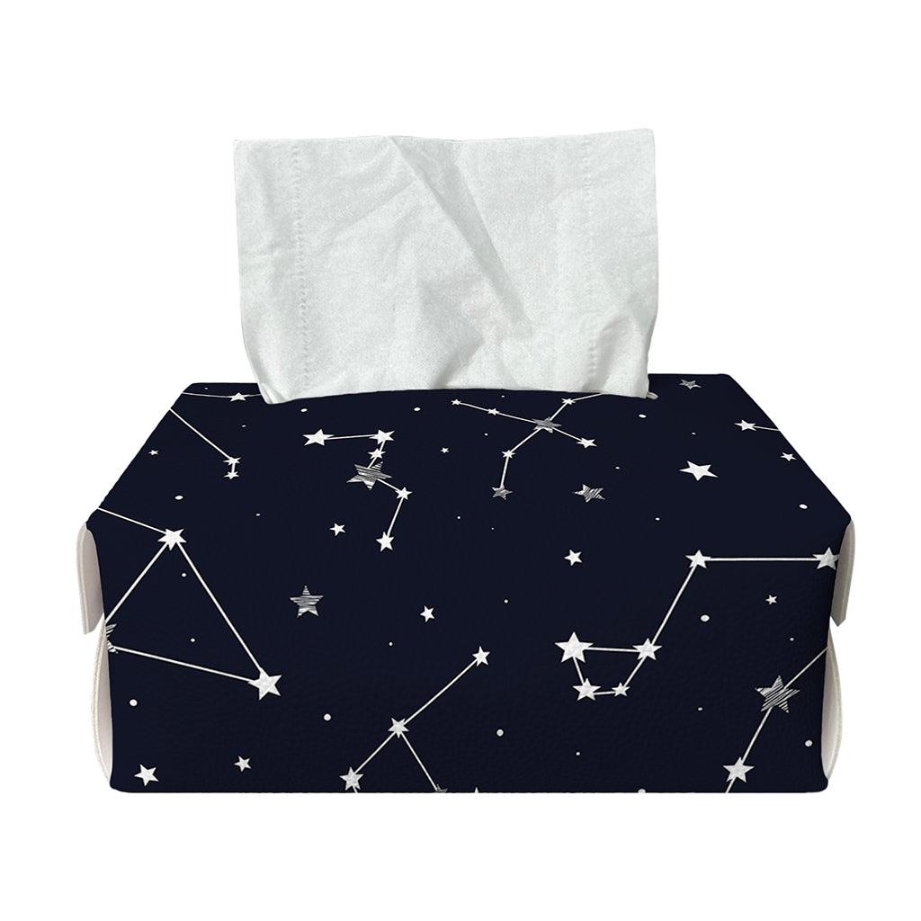 Constellation Stars Pattern Print Rectangle Tissue Box Cover
