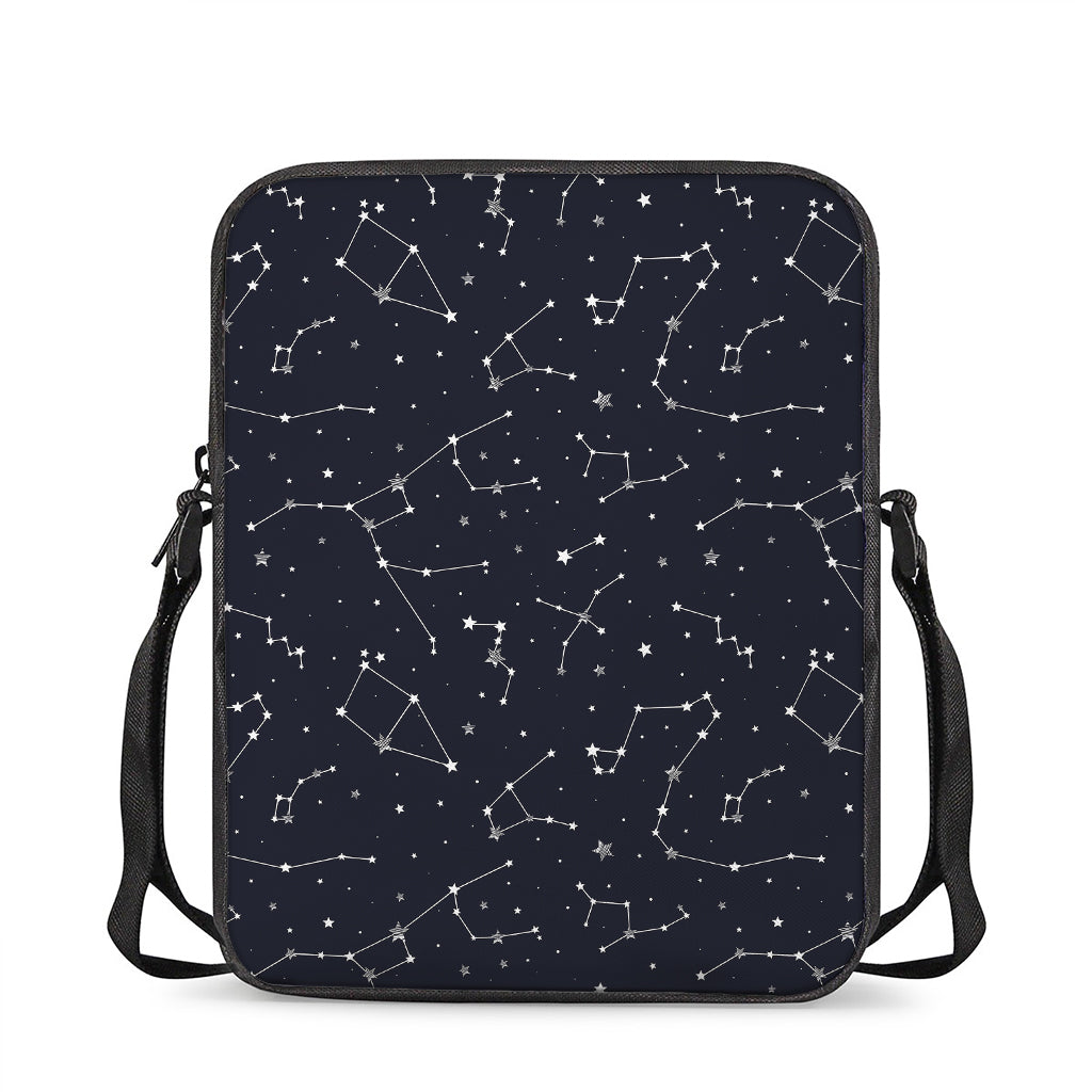 Constellation Stars Pattern Print Rectangular Crossbody Bag