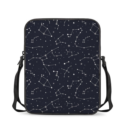 Constellation Stars Pattern Print Rectangular Crossbody Bag