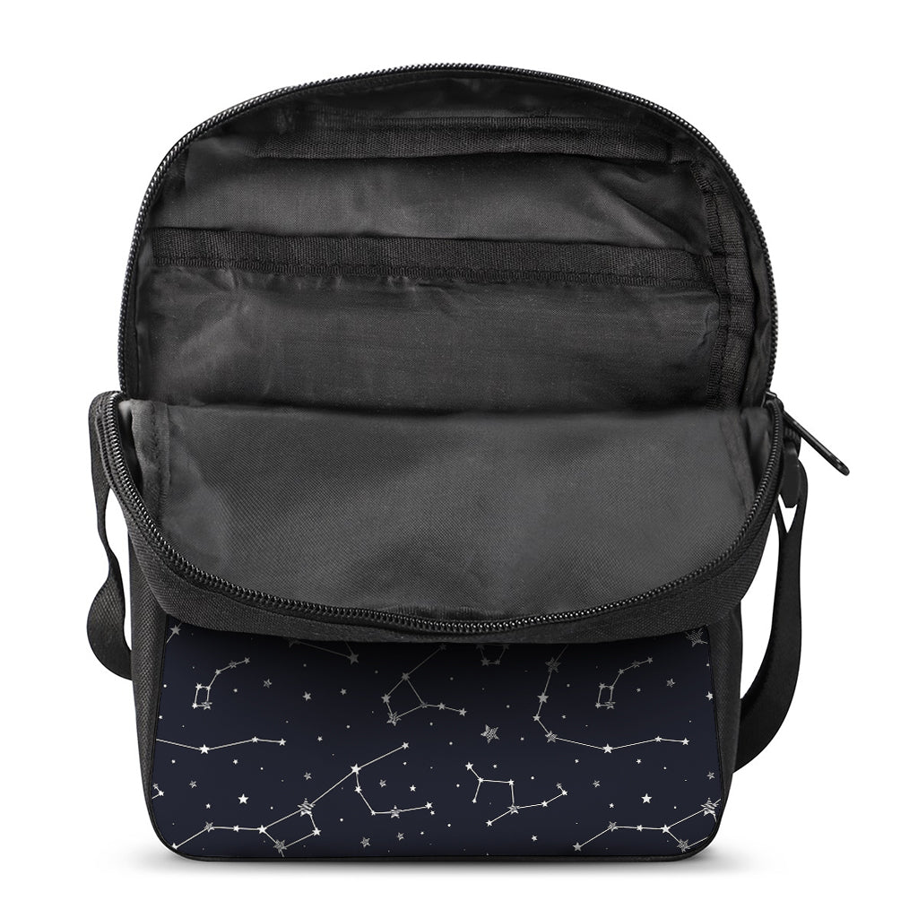 Constellation Stars Pattern Print Rectangular Crossbody Bag