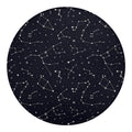 Constellation Stars Pattern Print Round Blanket