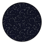Constellation Stars Pattern Print Round Floor Mat