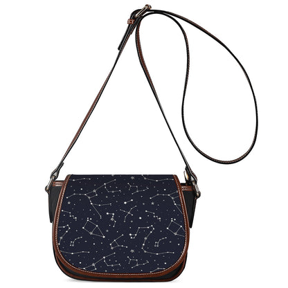 Constellation Stars Pattern Print Saddle Bag