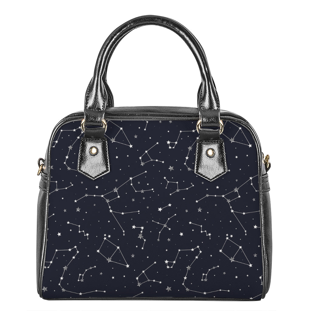 Constellation Stars Pattern Print Shoulder Handbag