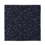 Constellation Stars Pattern Print Silk Bandana