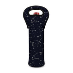 Constellation Stars Pattern Print Single Neoprene Wine Tote