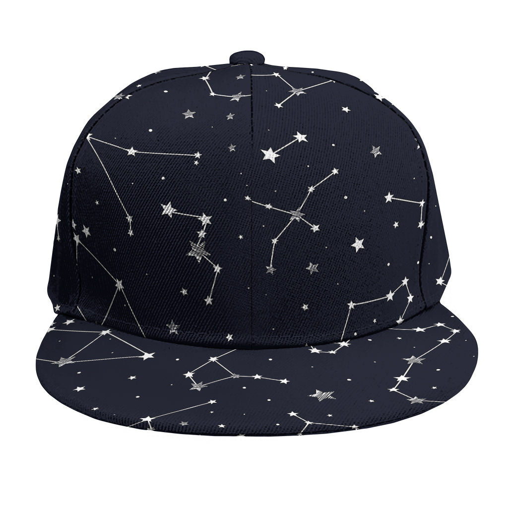 Constellation Stars Pattern Print Snapback Cap