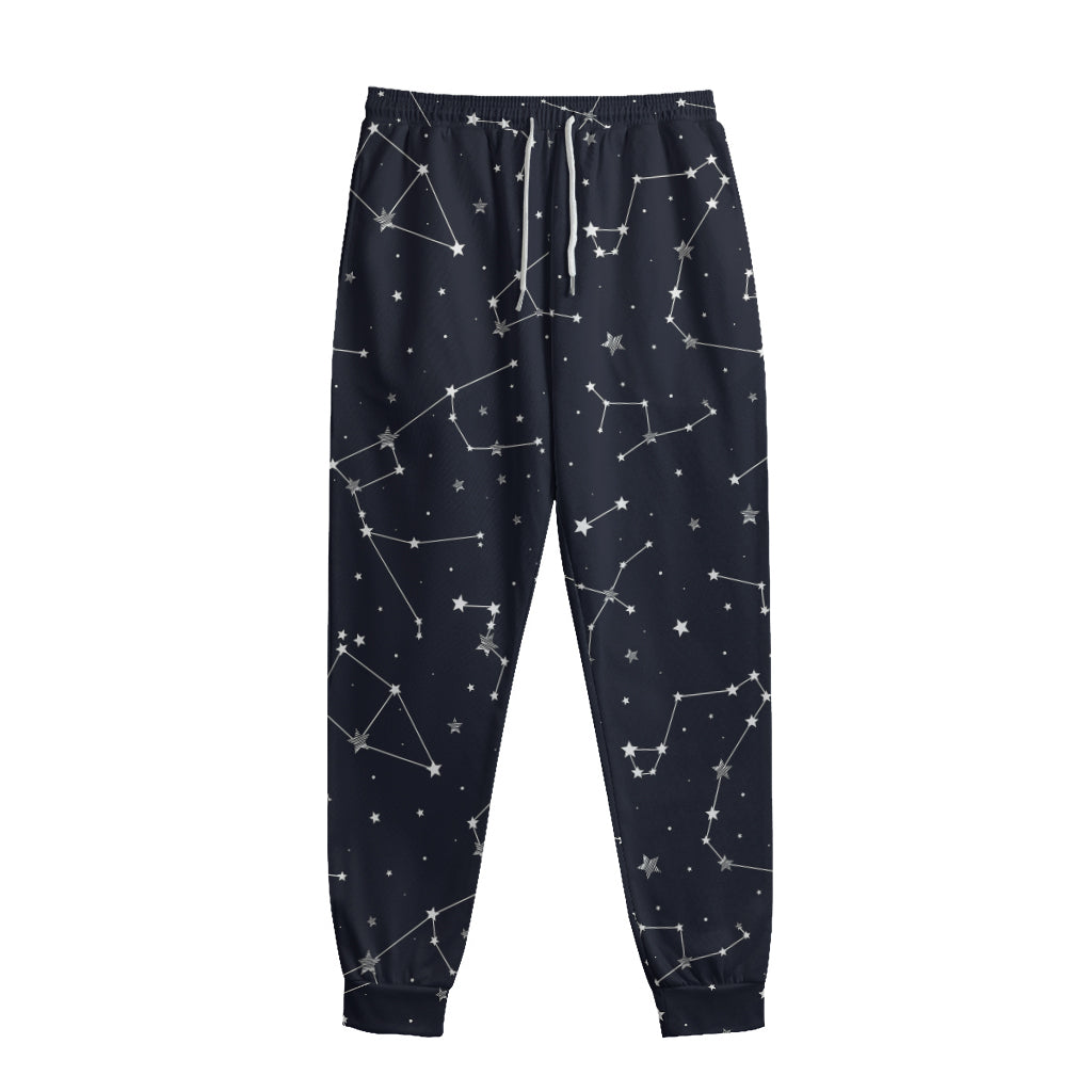 Constellation Stars Pattern Print Sweatpants