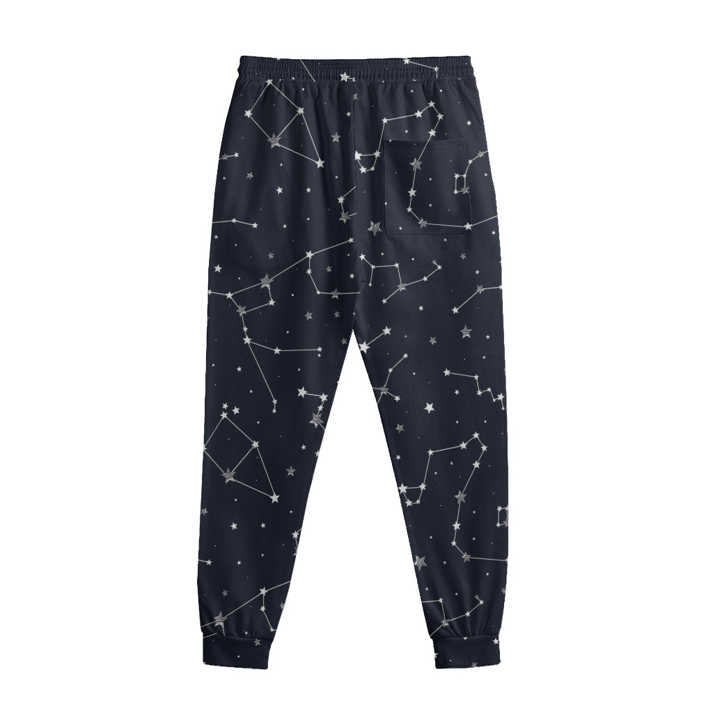 Constellation Stars Pattern Print Sweatpants