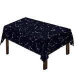 Constellation Stars Pattern Print Tablecloth