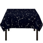 Constellation Stars Pattern Print Tablecloth