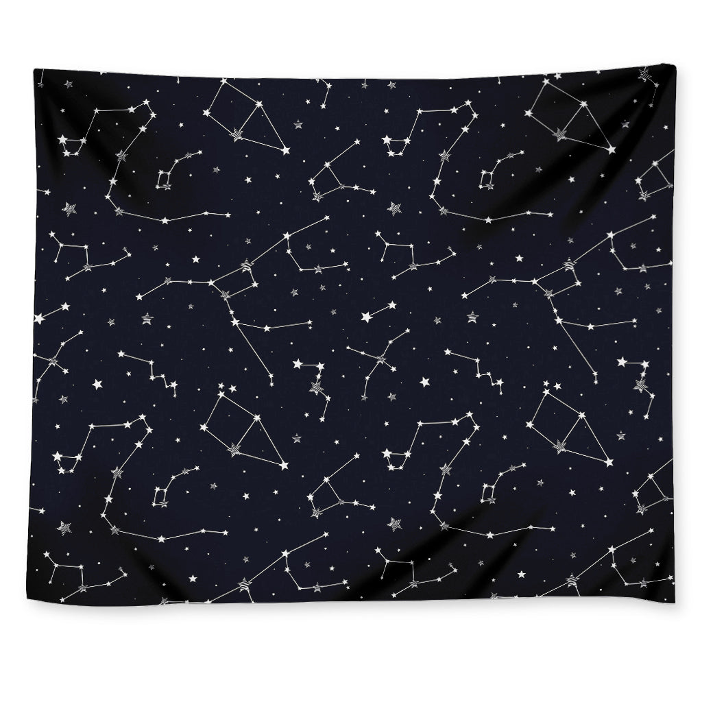 Constellation Stars Pattern Print Tapestry