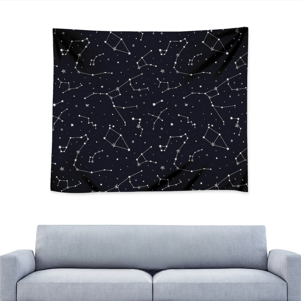 Constellation Stars Pattern Print Tapestry
