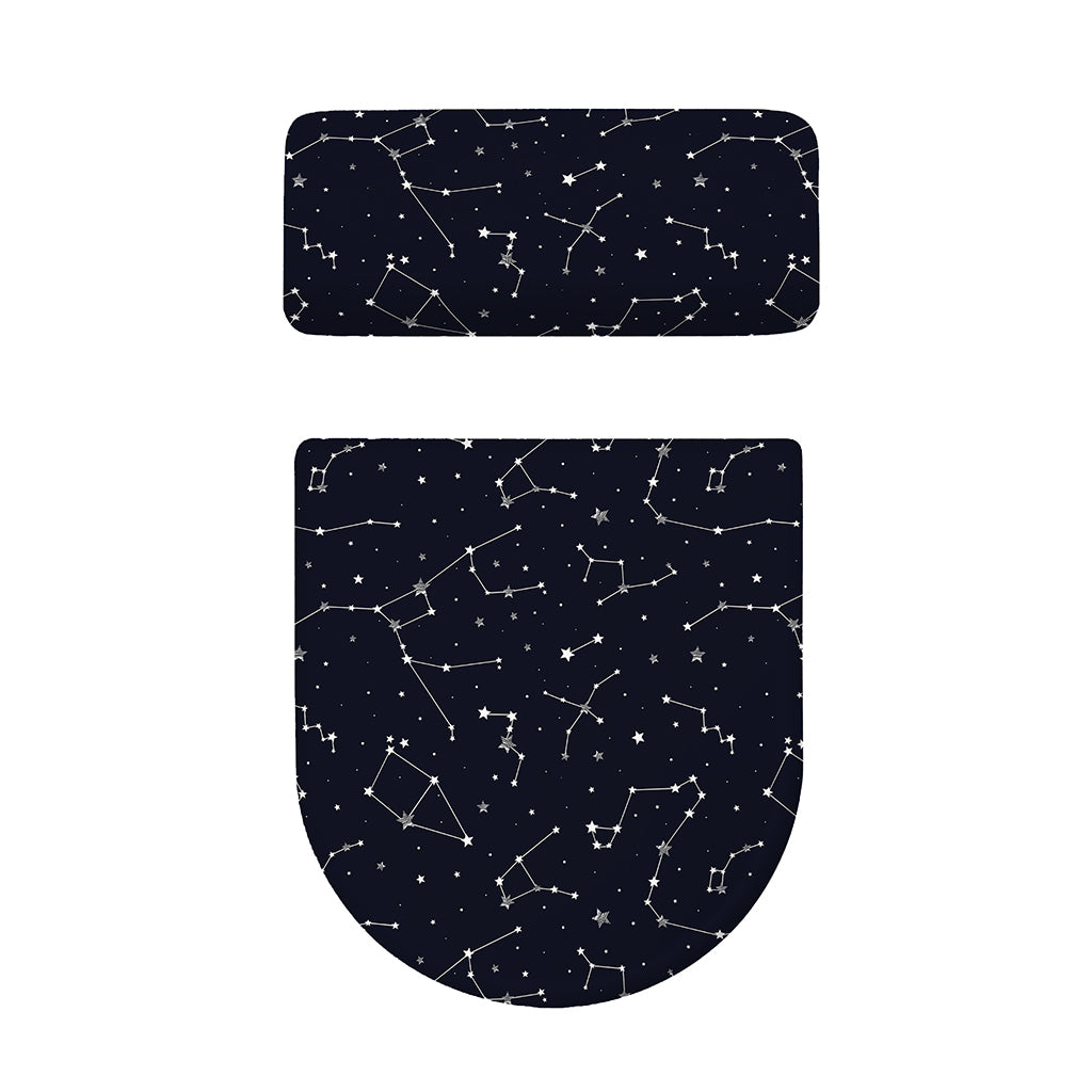 Constellation Stars Pattern Print Toilet Lid And Tank Cover Set
