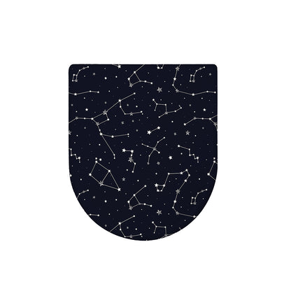 Constellation Stars Pattern Print Toilet Lid Cover
