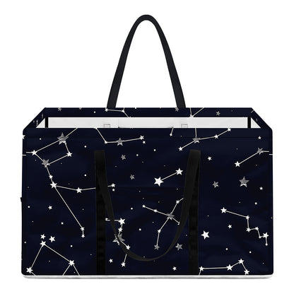 Constellation Stars Pattern Print Utility Tote Bag