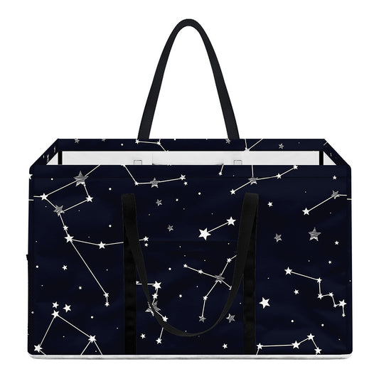 Constellation Stars Pattern Print Utility Tote Bag
