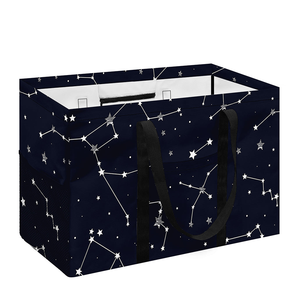 Constellation Stars Pattern Print Utility Tote Bag