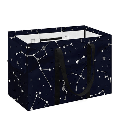 Constellation Stars Pattern Print Utility Tote Bag