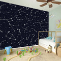 Constellation Stars Pattern Print Wall Sticker