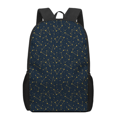 Constellation Symbols Pattern Print 17 Inch Backpack