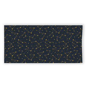 Constellation Symbols Pattern Print Beach Towel