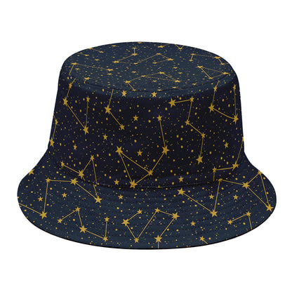 Constellation Symbols Pattern Print Bucket Hat