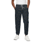Constellation Symbols Pattern Print Cotton Pants