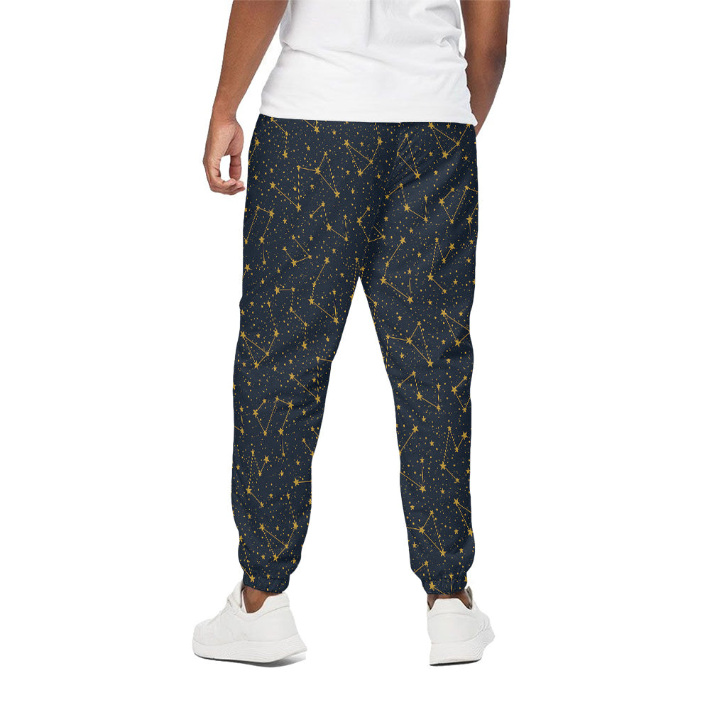 Constellation Symbols Pattern Print Cotton Pants