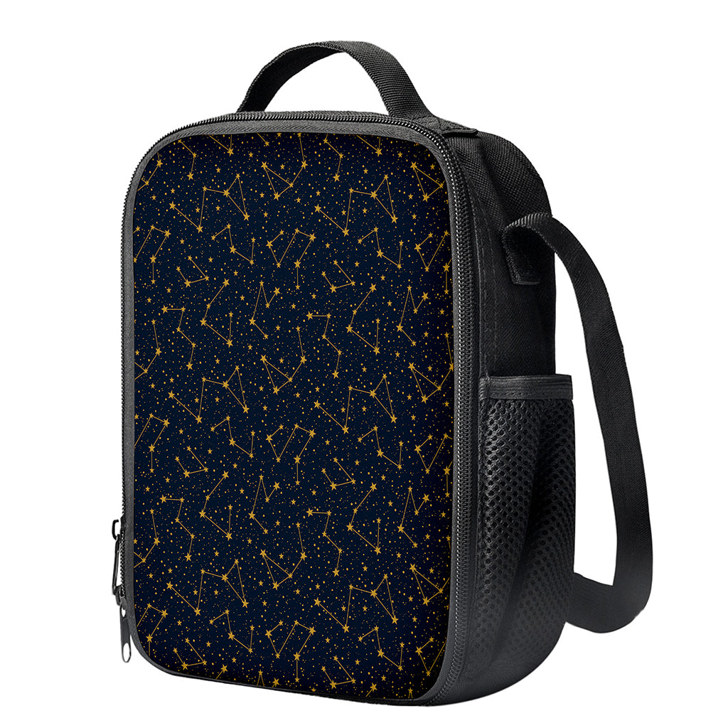 Constellation Symbols Pattern Print Crossbody Lunch Bag