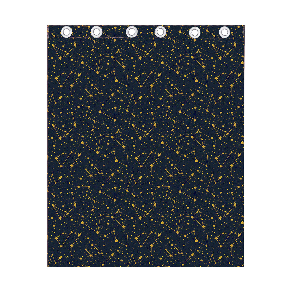 Constellation Symbols Pattern Print Curtain