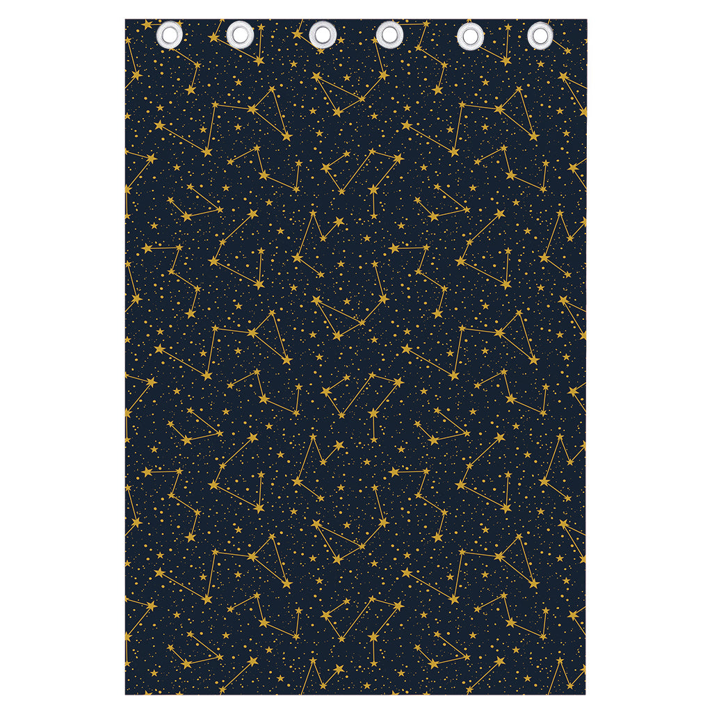 Constellation Symbols Pattern Print Curtain