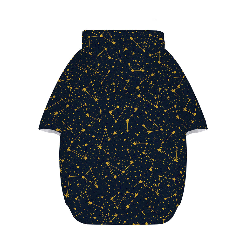 Constellation Symbols Pattern Print Dog Zip Up Hoodie