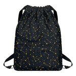 Constellation Symbols Pattern Print Drawstring Backpack
