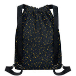 Constellation Symbols Pattern Print Drawstring Backpack