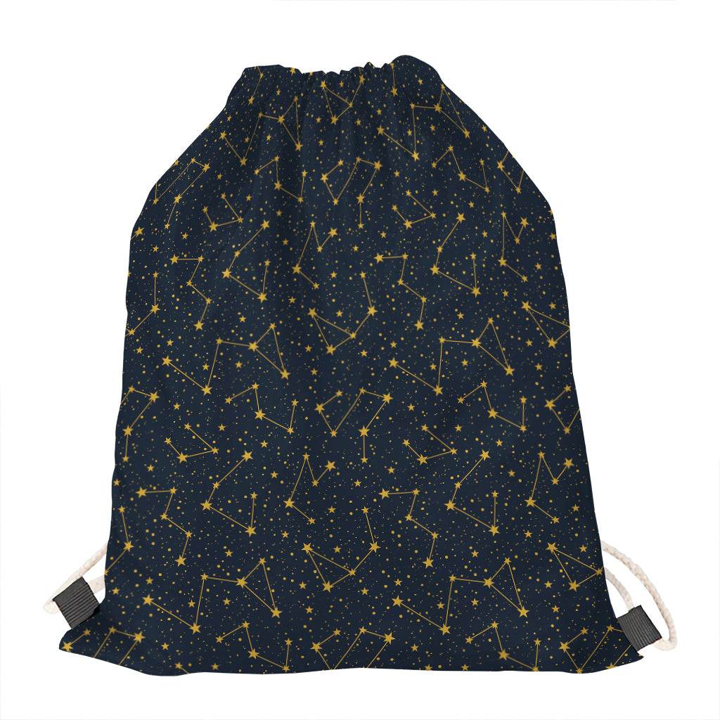 Constellation Symbols Pattern Print Drawstring Bag