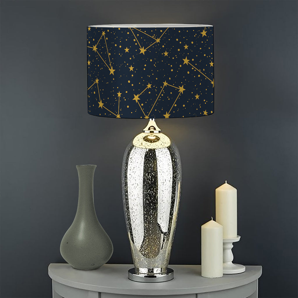 Constellation Symbols Pattern Print Drum Lamp Shade