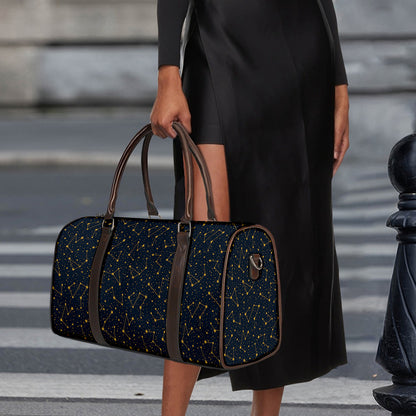 Constellation Symbols Pattern Print Duffle Bag