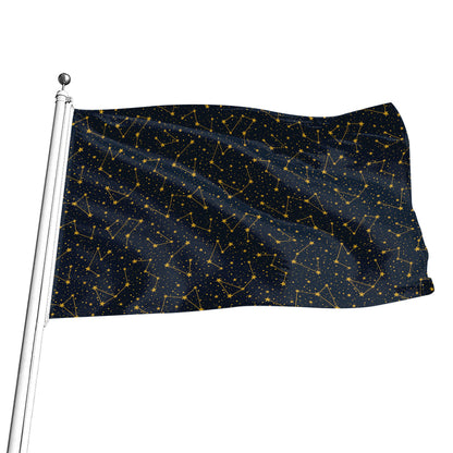 Constellation Symbols Pattern Print Flag