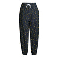 Constellation Symbols Pattern Print Fleece Lined Knit Pants