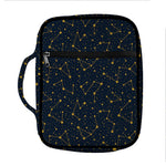 Constellation Symbols Pattern Print Front Pocket Bible Bag