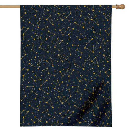 Constellation Symbols Pattern Print House Flag