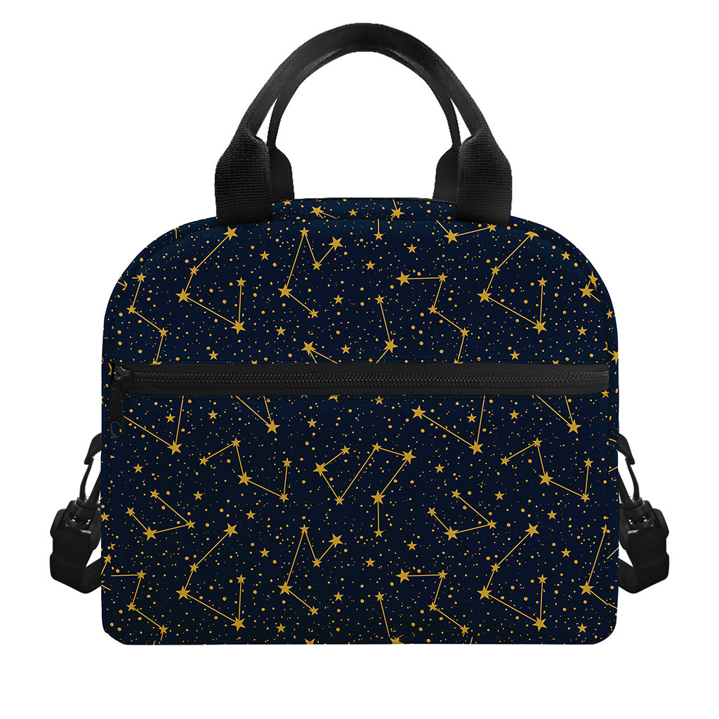 Constellation Symbols Pattern Print Insulated Lunch Bag