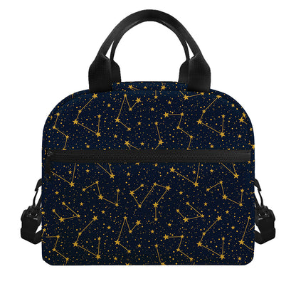 Constellation Symbols Pattern Print Insulated Lunch Bag