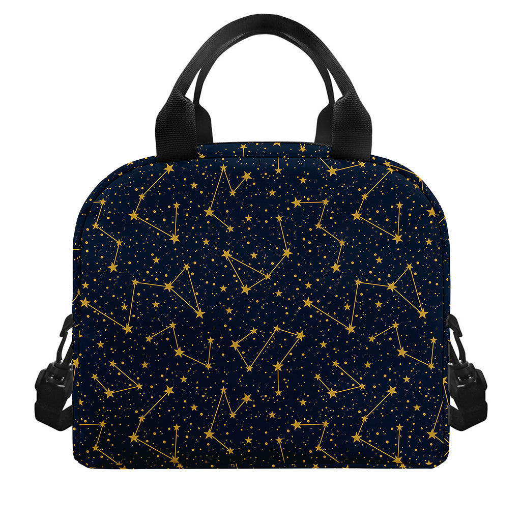 Constellation Symbols Pattern Print Insulated Lunch Bag