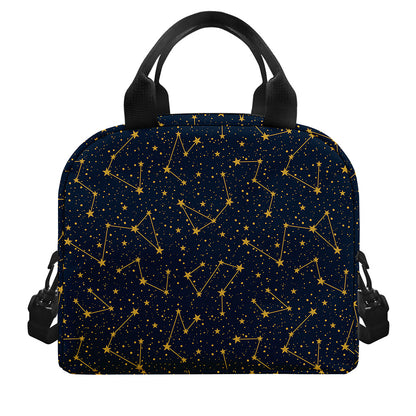 Constellation Symbols Pattern Print Insulated Lunch Bag