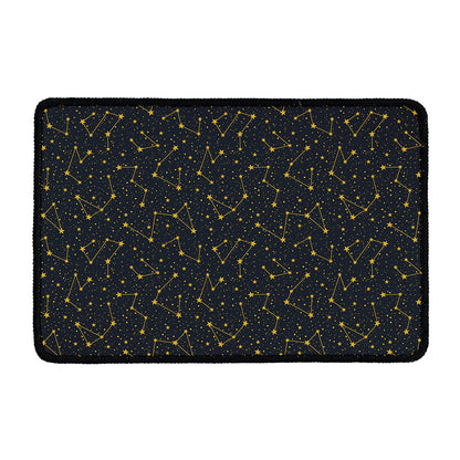 Constellation Symbols Pattern Print Kitchen Mat